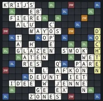 Wordfeud helper in actie